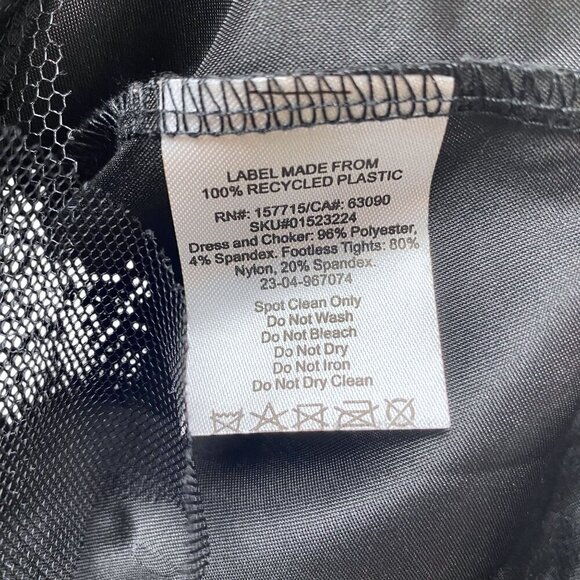 SPIRIT Halloween Dress Girls Medium Punk Skeleton Witch Costume Dress Only - Picture 11 of 11